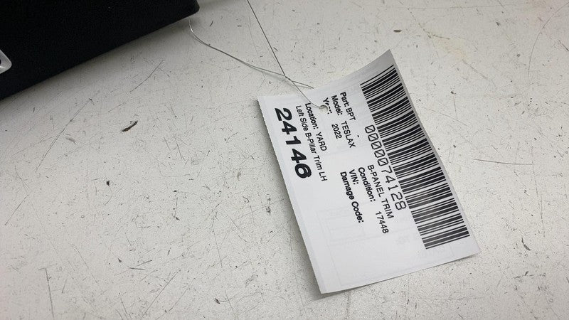 ⭕ 2021-2024 Tesla Model X Left Side Upper B-Pillar Trim Cover Panel 14