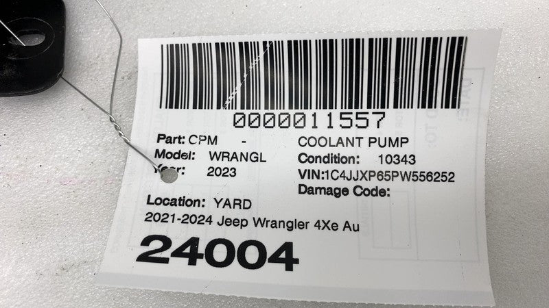 ⭕ 2021-2024 Jeep Wrangler 4XE Auxiliary Coolant Pump Assembly Mopar 68
