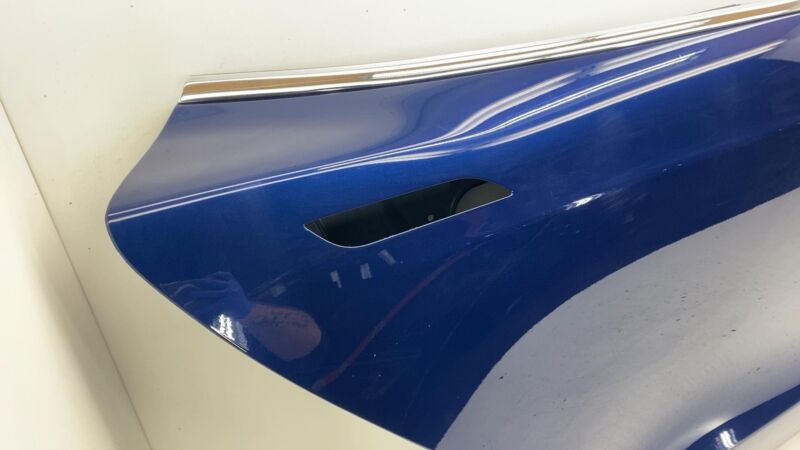 2012-2015 Tesla Model S Rear Passenger Side Door Shell Panel Right RH Blue PPSB