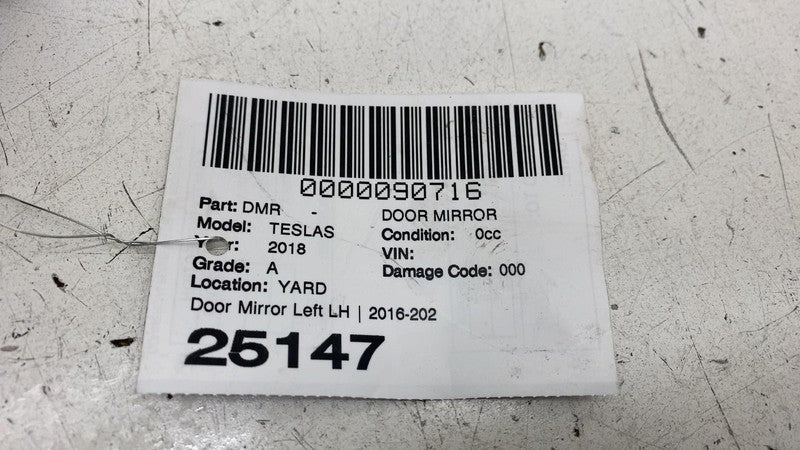 ⭕ 2016-2020 Tesla Model S Front Left Exterior Rear View Door Mirror LH