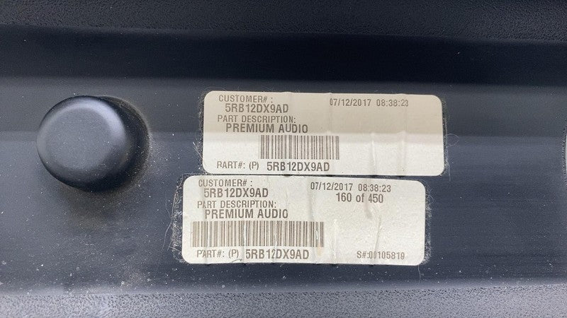 5RB12DX9AD ⭕2015-2017 Jeep Wrangler Sound Bar Subwoofer Audio Speaker Enclosure 5RB12DX9AD