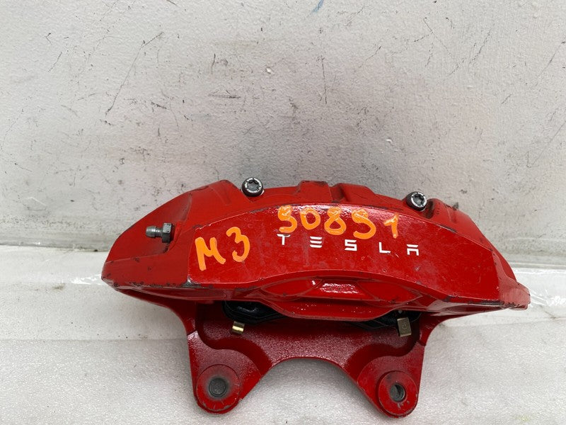 1044641 00 F ⭕ 2017-2022 Tesla Model 3 Front Left Performance Brake Caliper Red 1044641-00-F