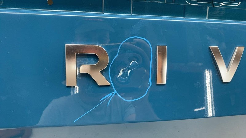 ⭕ 2022-2024 Rivian R1T Truck Bed Door Tailgate Shell PT00000582H Blue 