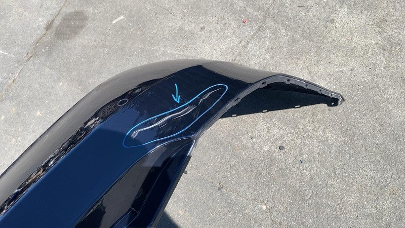 6008179-00-D ⭕12-15 Model S Rear Bumper Cover w/ Park Sensor & Harness Blue PMMB 6008179-00-D