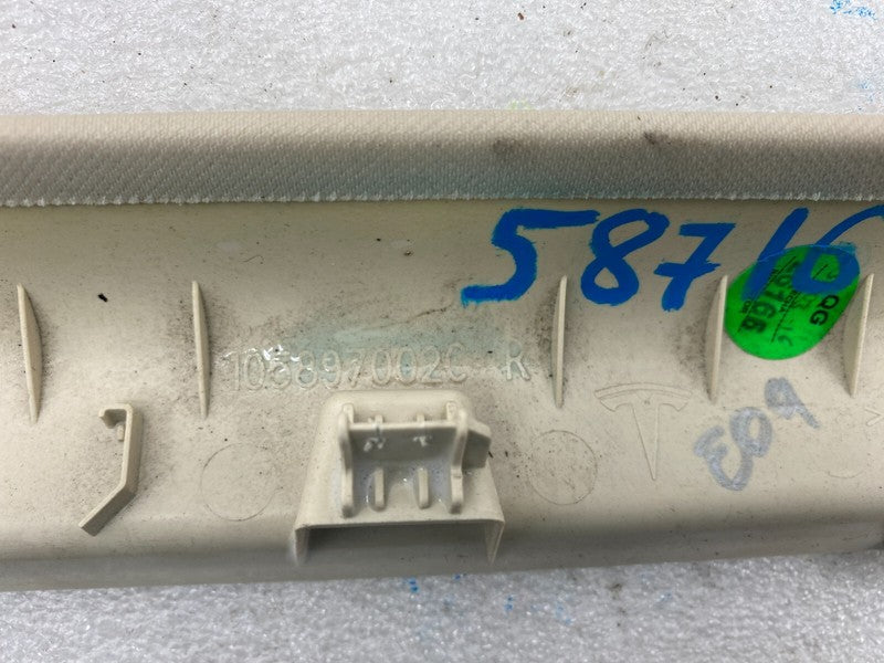 ⭕16-20 Model X MX Passenger RH Side Falcon Door Mid Gap Hider Right 10