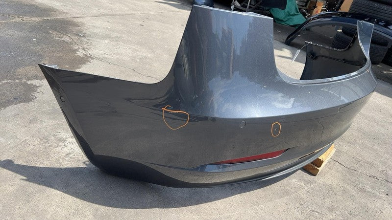 ⭕ 2017-2022 Tesla Model 3 Rear Bumper Cover w/ Park Sensor & Harness Gray PMNG
