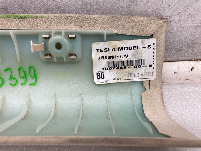100248800B ⭕2012-2015 Model S Front Driver Side A-Pillar Upper Trim Panel Left 1002488-00-B
