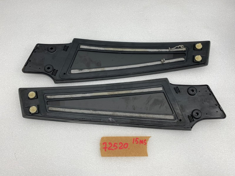 14942 ⭕ 12-15 Model S MS Left & Right B-Pillar Molding Applique Glass Trim 14942/14941