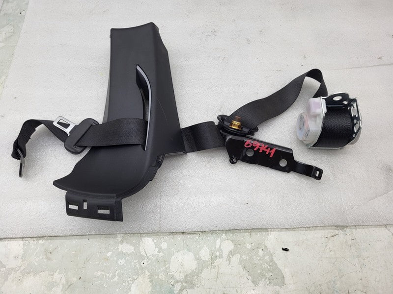 102473200C ⭕ 12-15 Model S Rear Right Seat Belt Retractor w/ Mid C-Pillar Trim 1023136-05-D