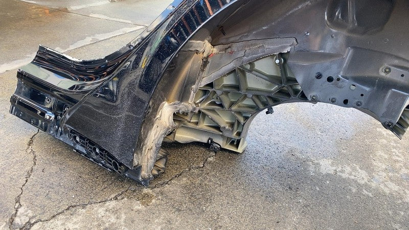 1553757-E0-K 2021-2023 Tesla Model S Rear Left Quarter Panel Structural Cut Out LH Black PBSB