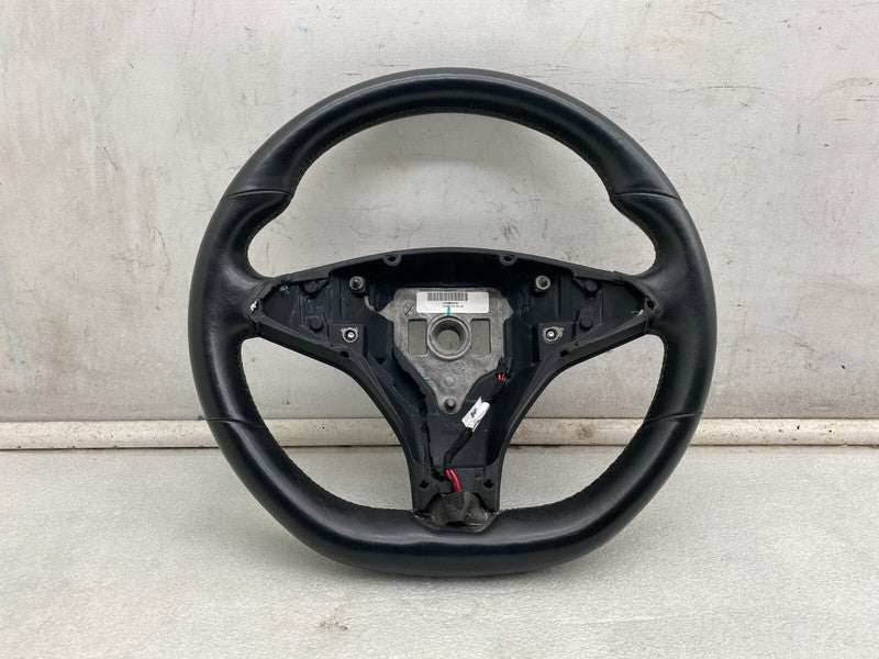 1036774-00-C ⭕ 12-15 Tesla Model S Driver Steering Wheel Heated Black Assembly 1036774-01-A