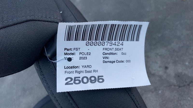 ⭕21-24 Polestar 2 Front Passenger Side 1st Row Seat Cushion w/ Track Frame Right