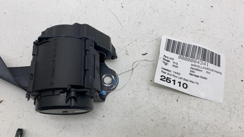 PT00003684D ⭕ 2025 Rivian R1S Rear Left Side 2rd Row Seat Belt Retractor Black PT00003684-D