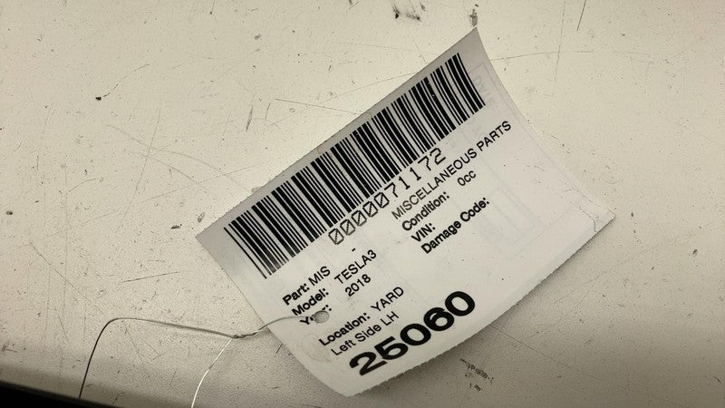110043700C ⭕ 2017-2023 Tesla Model 3 Left B-Pillar Applique Glass Trim Molding 1100437-00-C