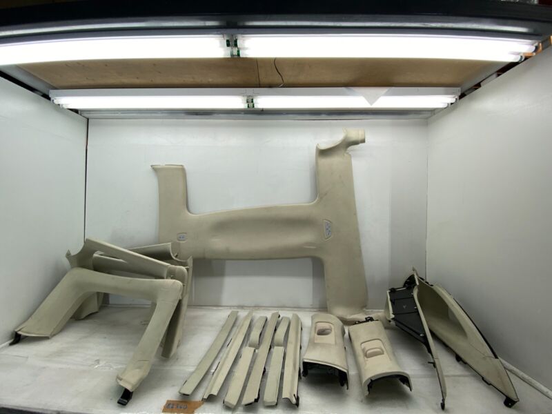 105392107J 2016-2020 Tesla Model X SET of Ceiling Headliner Door Trim + B + C-Pillar Panel