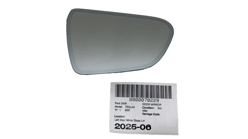 ⭕ 2017-2023 Tesla Model 3 Driver Side Exterior Rear View Door Mirror Glass Left