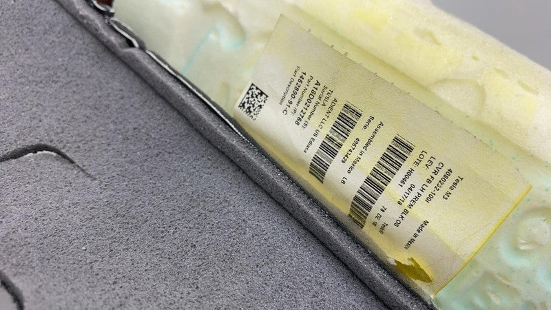 ⭕ 17-23 Model 3 Front Driver Side Seat Upper Cushion Left Black OEM 14