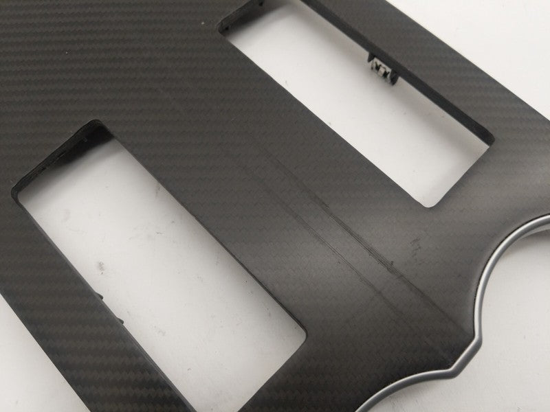 ⭕ 12-20 Model S Center Console Cup Holder Trim Cover Carbon Fiber 1002