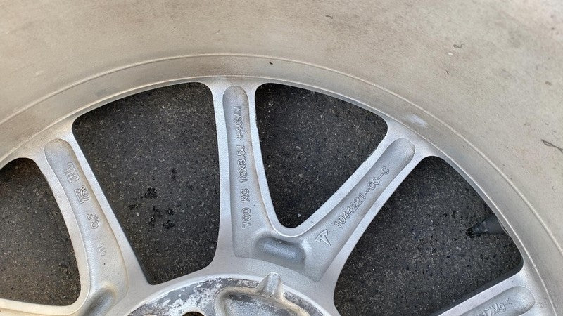 ⭕ 2017-2020 Tesla Model 3 M3 Alloy Wheel Rim Silver 18x8.5J+40MM 10442