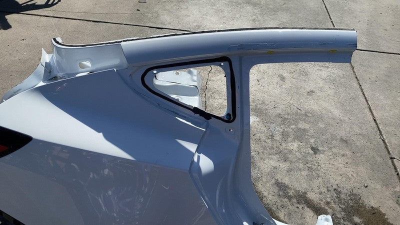 ⭕ 21-23 Tesla Model 3 Rear Right Quarter Panel Structural Frame Cut White - PPSW