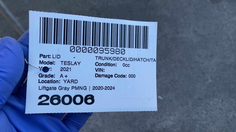 ⭕ 2020-2024 Tesla Model Y Liftgate Hatch Trunk Lid Tailgate Shell Assy