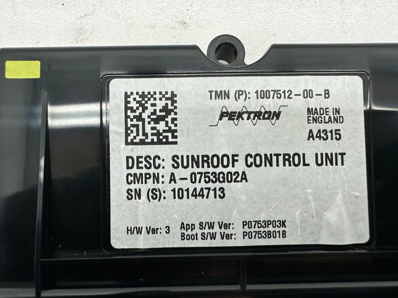 100751200B ⭕ 12-20 Tesla Model S Sunroof Controller Moon Roof Control Module 1007512-00-B