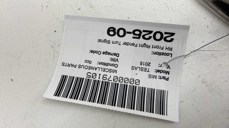 ⭕ 2012-2020 Tesla Model S Front Right Fender Side Marker Light Repeate