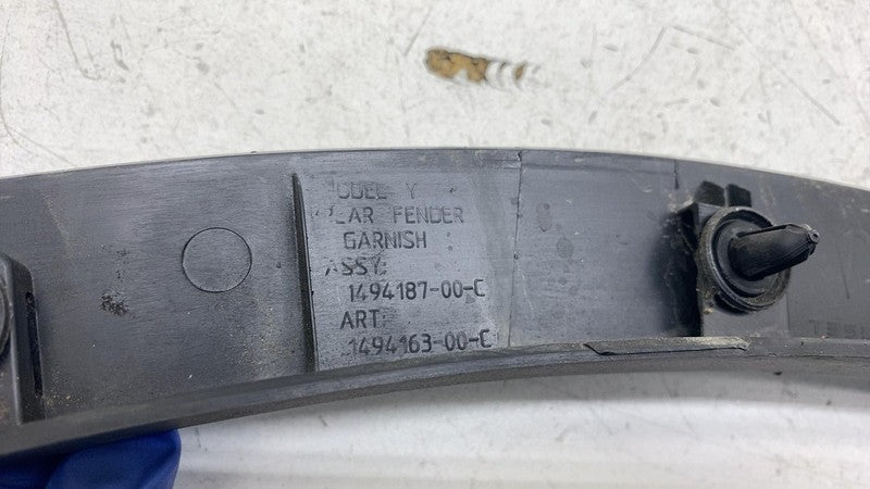 1494187-00-C ⭕ 20-24 Model Y Rear Left Fender Garnish Flare Wheel Arch Molding 1494187-00-C