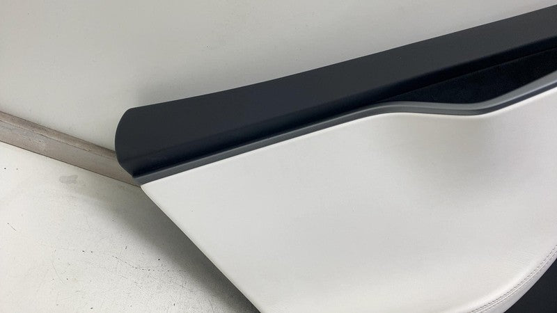 2012-2020 Tesla Model S MS Rear Left Interior Door Panel Trim Card Cover White