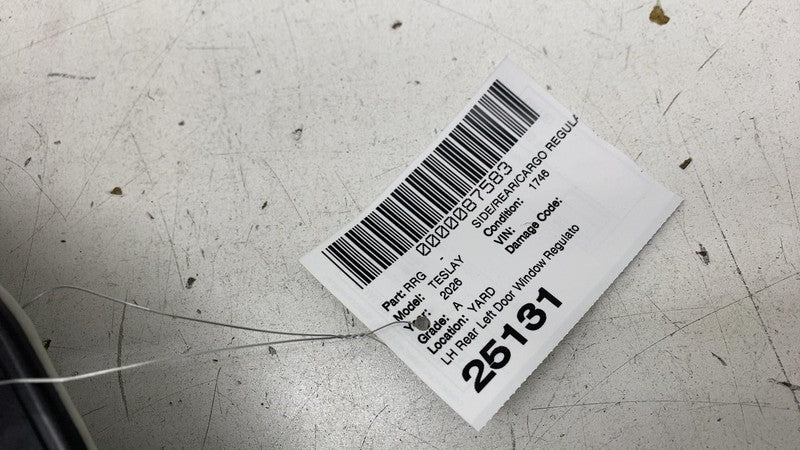 ⭕ 2025-2026 Tesla Model Y Rear Left Door Window Regulator & Motor 2004