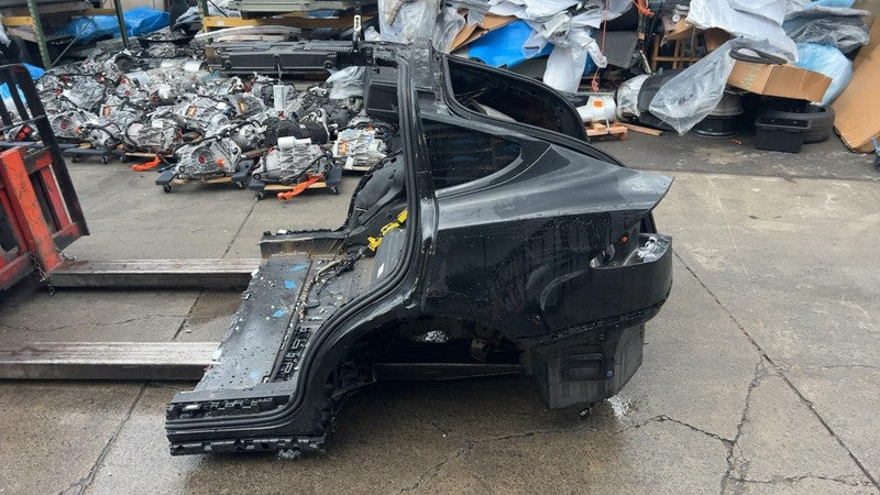 ⭕ 21-25 Model X Rear Left & Right Quarter Panel Structural Frame Cut Black PBSB