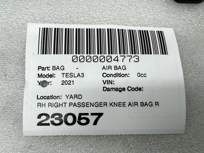 1077826-00-D ❇️17-23 Tesla Model Y 3 Right Knee Airbag Passenger Safety Module RH OEM 1077826