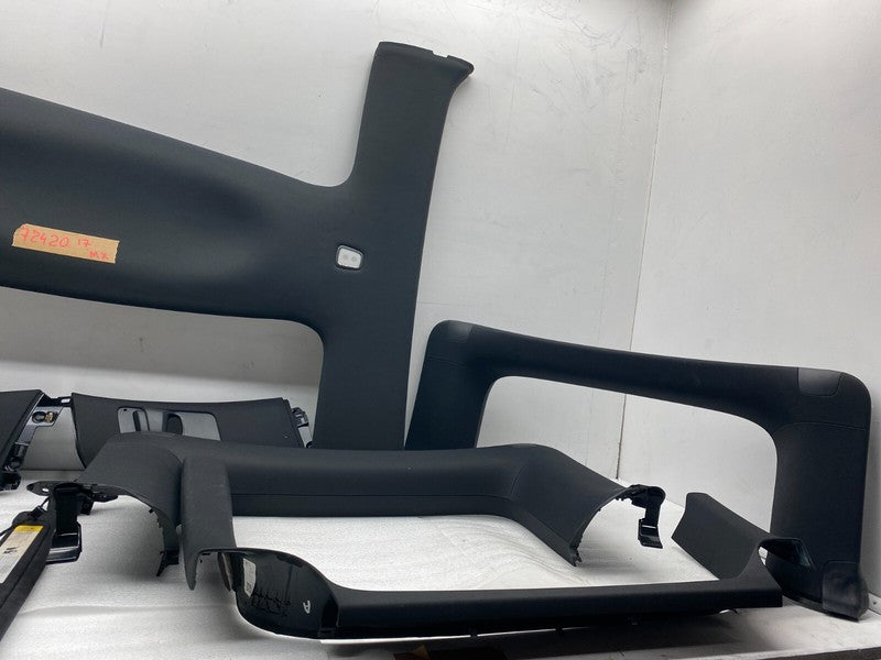 ⭕ 16-20 Tesla Model X SET Headliner Sunvisor Upper A + B + C-Pillar Tr