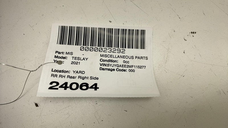 ⭕ 2020-2023 Tesla Model Y MY Rear Right Trunk Pocket End Bracket RH 14