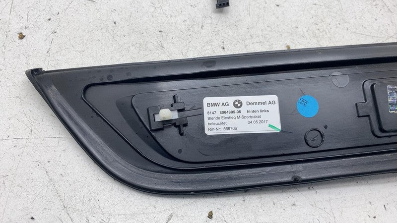 ⭕ 2017-2023 BMW 540i Rear Left  Door Sill Scuff Plate Trim Panel 51478