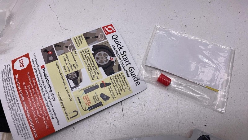 ⭕ Automotive TireJect Sealant Bead Leaks w/ Tire Deflator Air Blow Gun