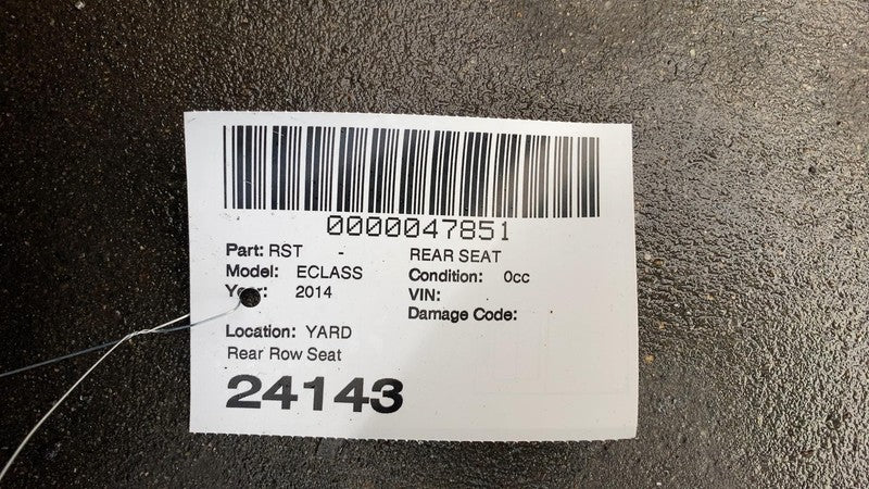 ⭕ 2014-2016 Mercedes-Benz E350 E-Class Rear 2nd Row Seat and Bolster Assembly