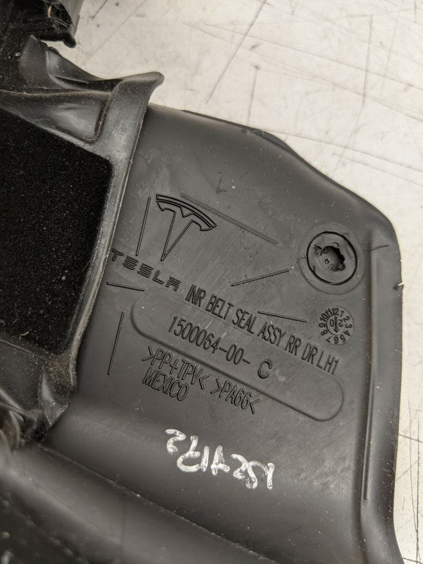 ⭕2020-2024 Tesla Model Y Rear Driver Side Door Inner Belt Seal Left 15