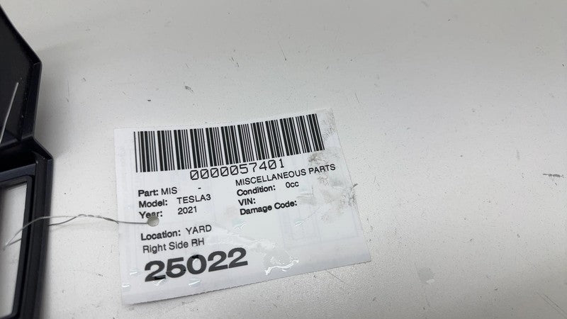 108629900J ⭕ 2017-2023 Tesla Model 3 M3 B-Pillar Lower Trim Cover Panel Right 1086299-00-J