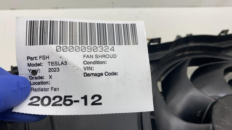 ⭕ 21-25 Model 3 M3 Engine Radiator Cooling Fan Shroud Motor & Blade 14