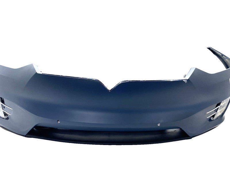 1091879-S0-A ⭕16-20 Tesla Model X Front Bumper Cover w/ Foglight Primed Assembly 1091879-S0-A