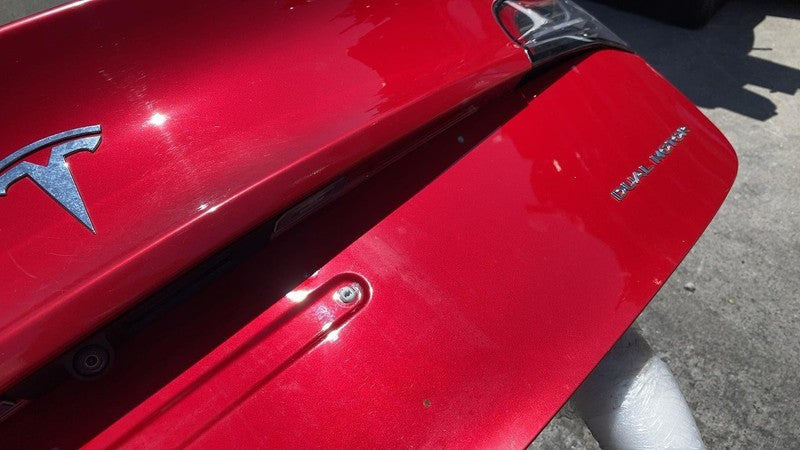 ⭕ 2017-2020 Tesla Model 3 M3 Rear Trunk Decklid Shell Panel Assembly Red - PPMR