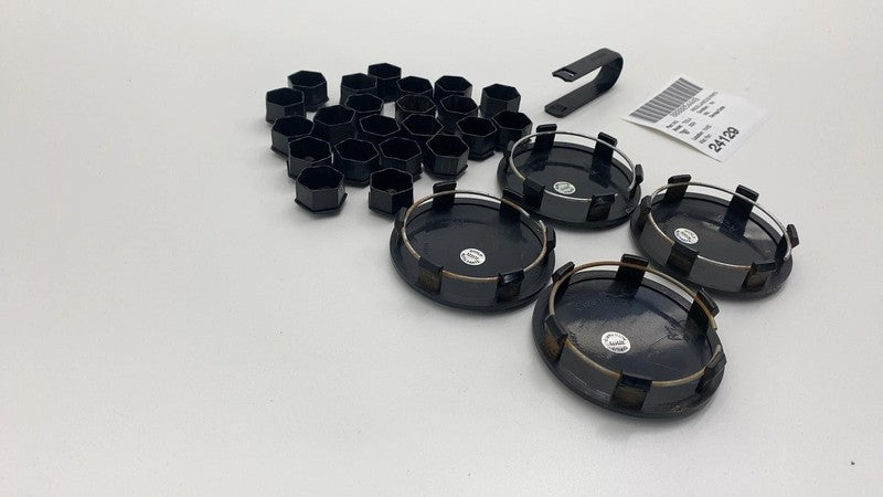 20214487 2024-2025 Tesla Cybertruck x4 Wheel Hub Center Cover w/ x22 Lug Nut Cover Black