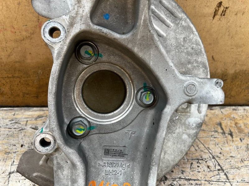 ⭕ 17-23 Tesla Model 3 Front Left Spindle Knuckle w/ Wheel Hub RWD 1044