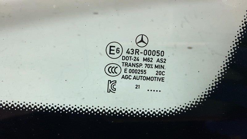 E6 43R-00050 ⭕ 2022 EQS 450+ V297 Rear Passenger Side Quarter Fixed Door Window Glass Right