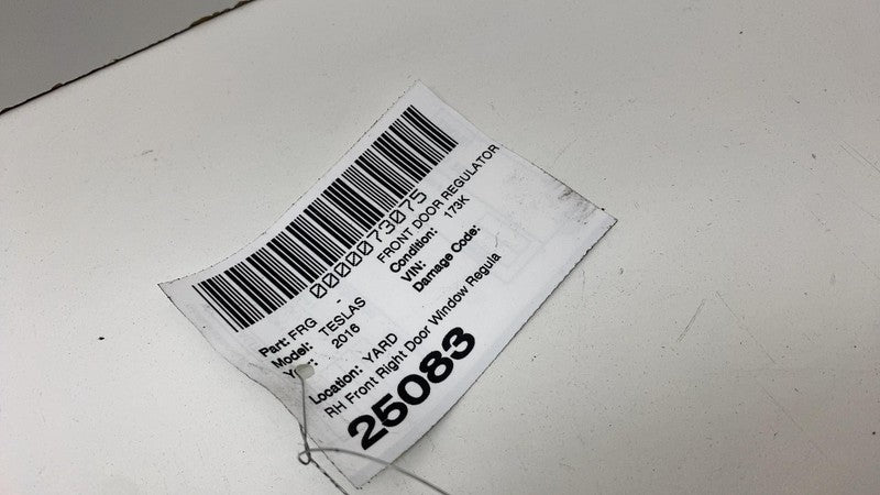 ⭕ 2012-2020 Tesla Model S Front Right Door Window Regulator & Motor 60