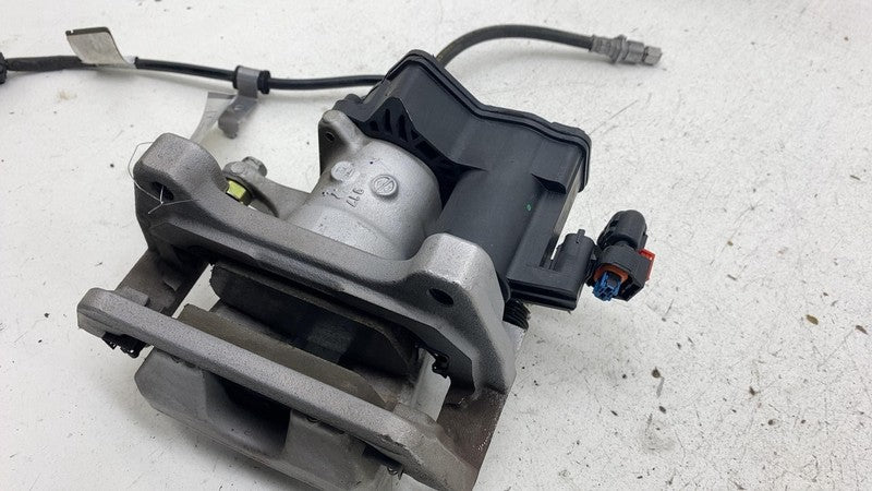 104462300I ⭕ 2017-2025 Tesla Model 3 Rear Left Caliper w/ Brake Line Hose BASE 1044623-00-I