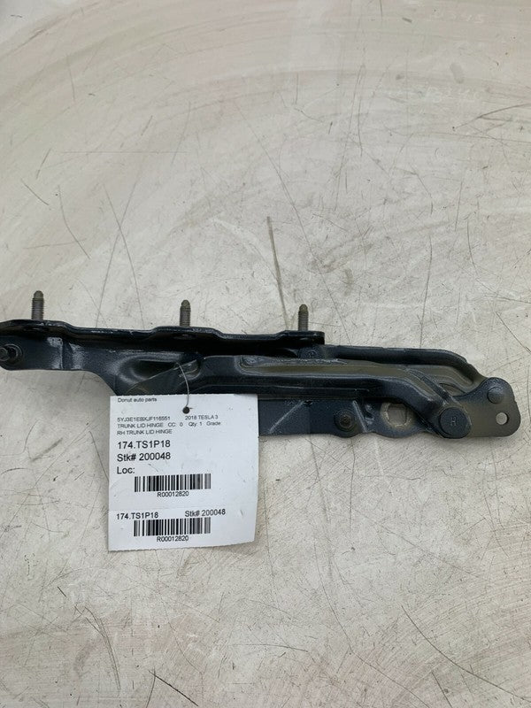 1092821-00-E ⭕ 2017-2020 Tesla Model 3 Rear Passenger Side Trunk Lid Hinge Right 1092821-00-E