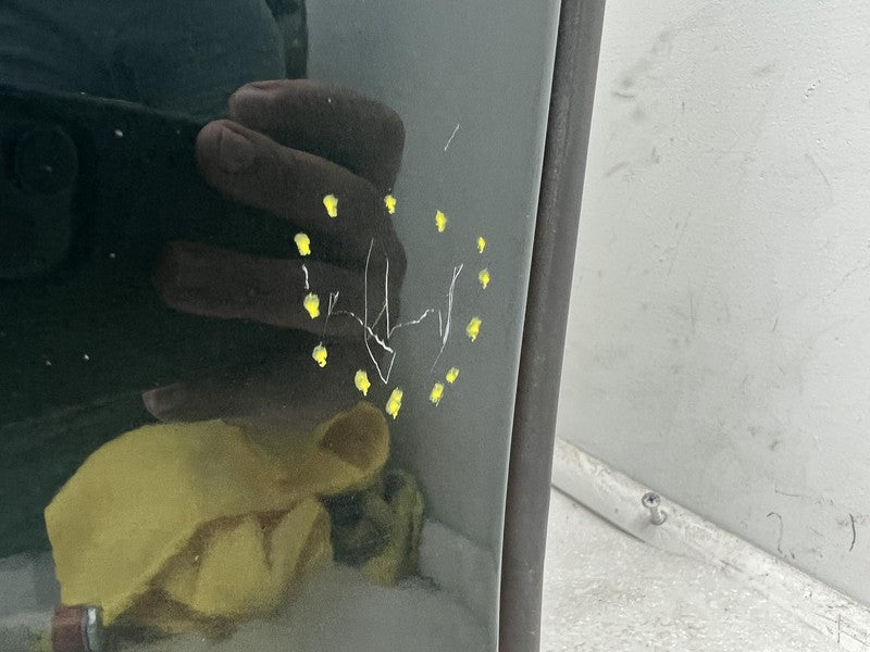 ⭕ 12-15 Tesla Model S Front Passenger Side Door Shell Panel Right Gree