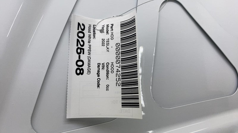 ⭕ 2020-2024 Tesla Model Y Front Bonnet Hood Shell Panel Assy White PPSW (DAMAGE)
